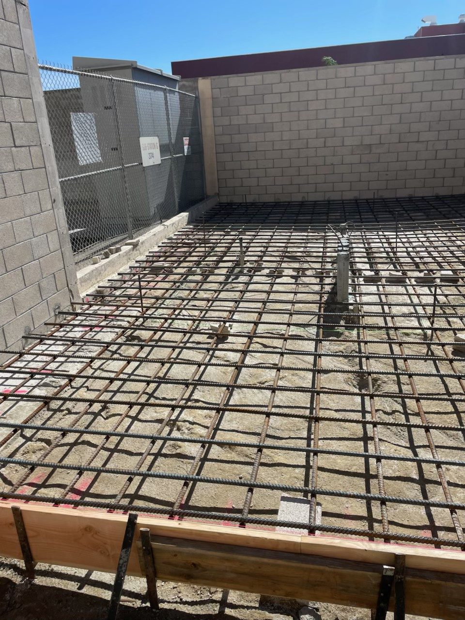 Slab rebar for a foundation set by Firm Foundation of Utah in Lehi, UT